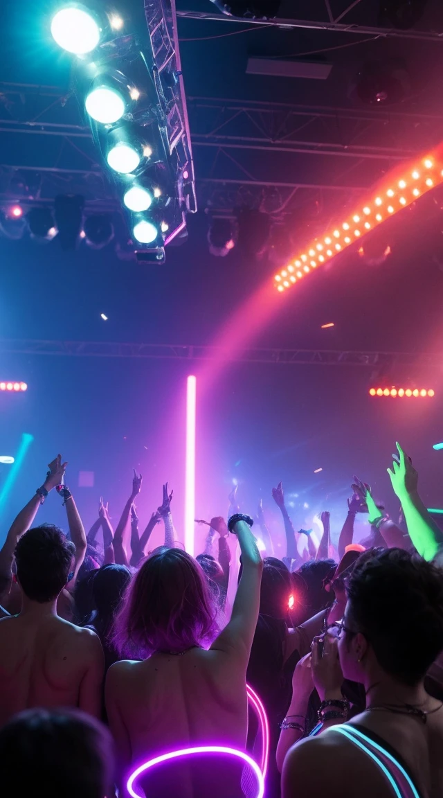 

In the midst of pulsating lights and electronic music, explore the future of art with AI-generated images that capture the energy of a rave party. Make sure to avoid unwanted elements like malformed hands, nudity, incorrect anatomy, and poorly drawn details. Use hashtags to share your creations: