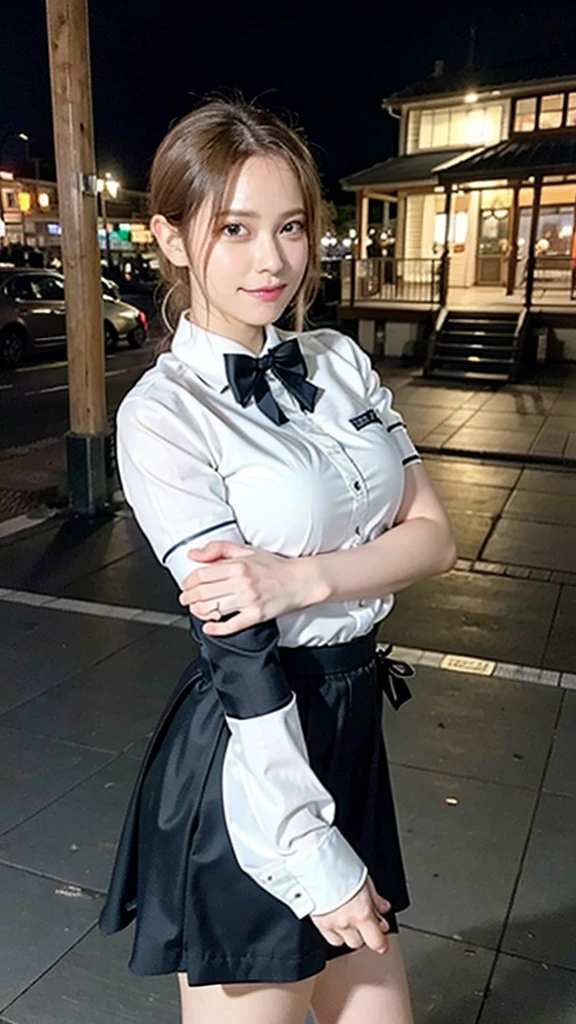 ((escalator))、lewd smile、(Realistic、Realistic:1.37)、(masterpiece)、(Highest quality:1.4)、(Ultra-high resolution:1.2)、(RAW Photos:1.2)、(Sharp focus:1.3)、(stand:1.2)、elegant、(Whole Body Ezbian:1.2)、(A boy in an elaborate sailor suit and pleated skirt:1.3)、Cute Japan Boy、(smile:1.3)、(Makes hair shine:1.3)、 Brown haired、Bobcut、 Short pleated skirt、
(Big Breasts:1.2), escalatorの下から撮影、Beautiful and delicate eyes、 View your audience、escalatorの最下段から見上げるアングルで撮影、Secretly photographing underwear under a skirt、White panties:1.8、Multiple Girls