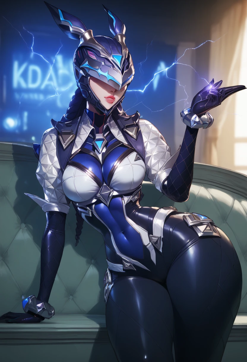 score_9, score_8_up, score_7_up, score_6_up, score_5_up, idol, blacklight, k/da (league of legends), wallpaper,
, 
masterpiece,
BREAK score_9, score_8_up, score_7_up, score_6_up, score_5_up, idol, blacklight, k/da (league of legends), wallpaper,
, 
1girl, solo, realistic, large breasts, looking at viewer, assfrontview, 1girl, solo, looking at viewer,lying,on stomach,wide hips, round hips, huge ass, round ass, bubble butt, pear shape,
bodysuit, helmet, electricity, velvet cushion in a sunlit conservatory, she embraces the serenity of lush greenery, (black and yellow theme, limited palette),
BREAK score_9, score_8_up, score_7_up, score_6_up, score_5_up, idol, blacklight, k/da (league of legends), wallpaper,
, 
best quality,
