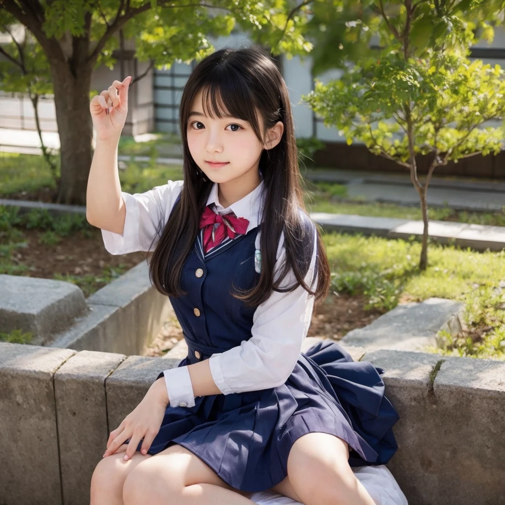 Japan  high school girl at the age of