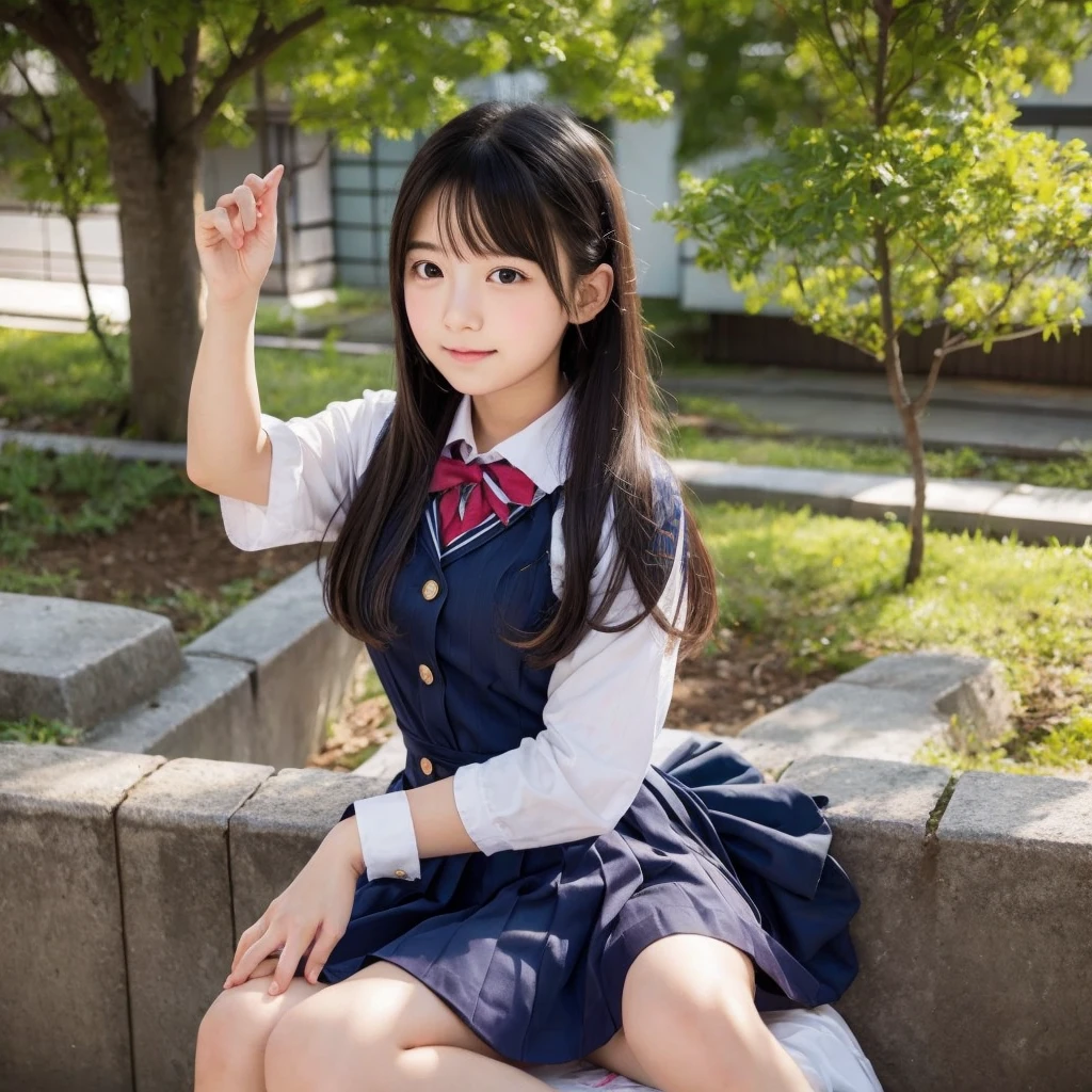 Japan junior high school girl at the age of 14