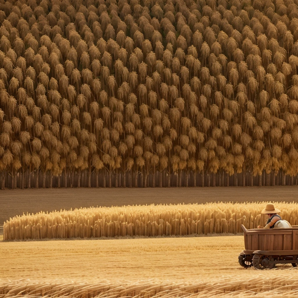 A lot of grain in the land. 