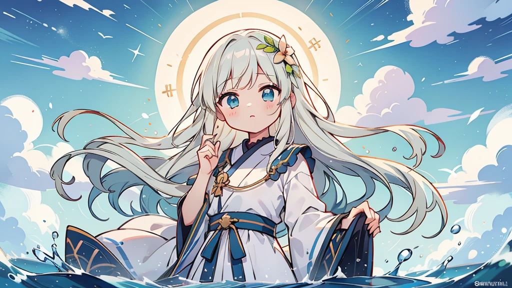 最high quality、high quality、女god、A clear and pretty face、Heaven, Sanctuary, Paradise、ギリシャのgod々、Heavenly Grassland、Long dress、god々Shi、god秘的な、雲の中にギリシャのgod殿、You can see the sea of clouds