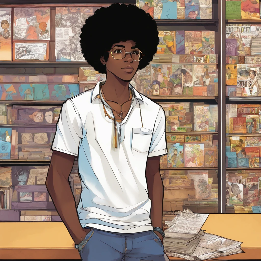 (boy1),(-yeld teger),(Average physical height of a 16-year-o teer),(thful appearance),(height 1.80),(dark skin color:1.5),(afro-descendant:1.5),(Brazilian nationality),(short curly black hair),(brown eyes)