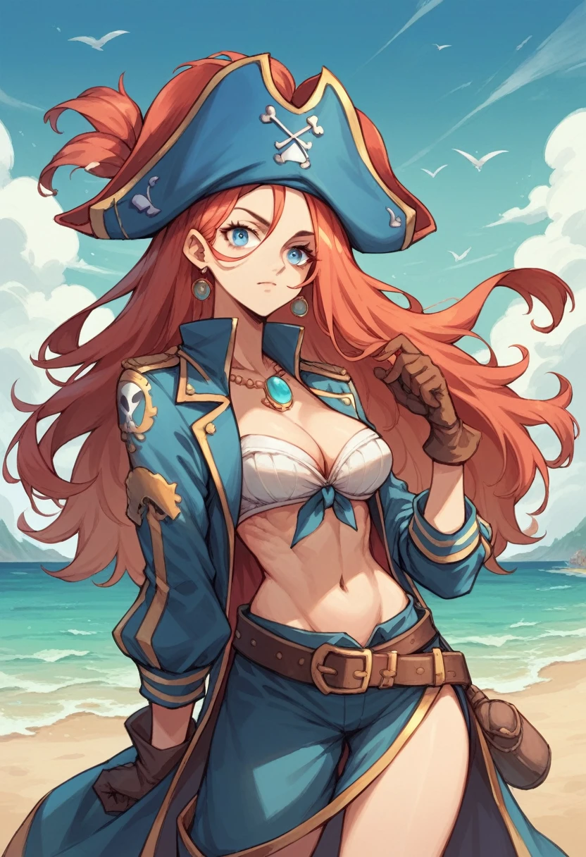 nami one piece showing her ass in a pirate outfit