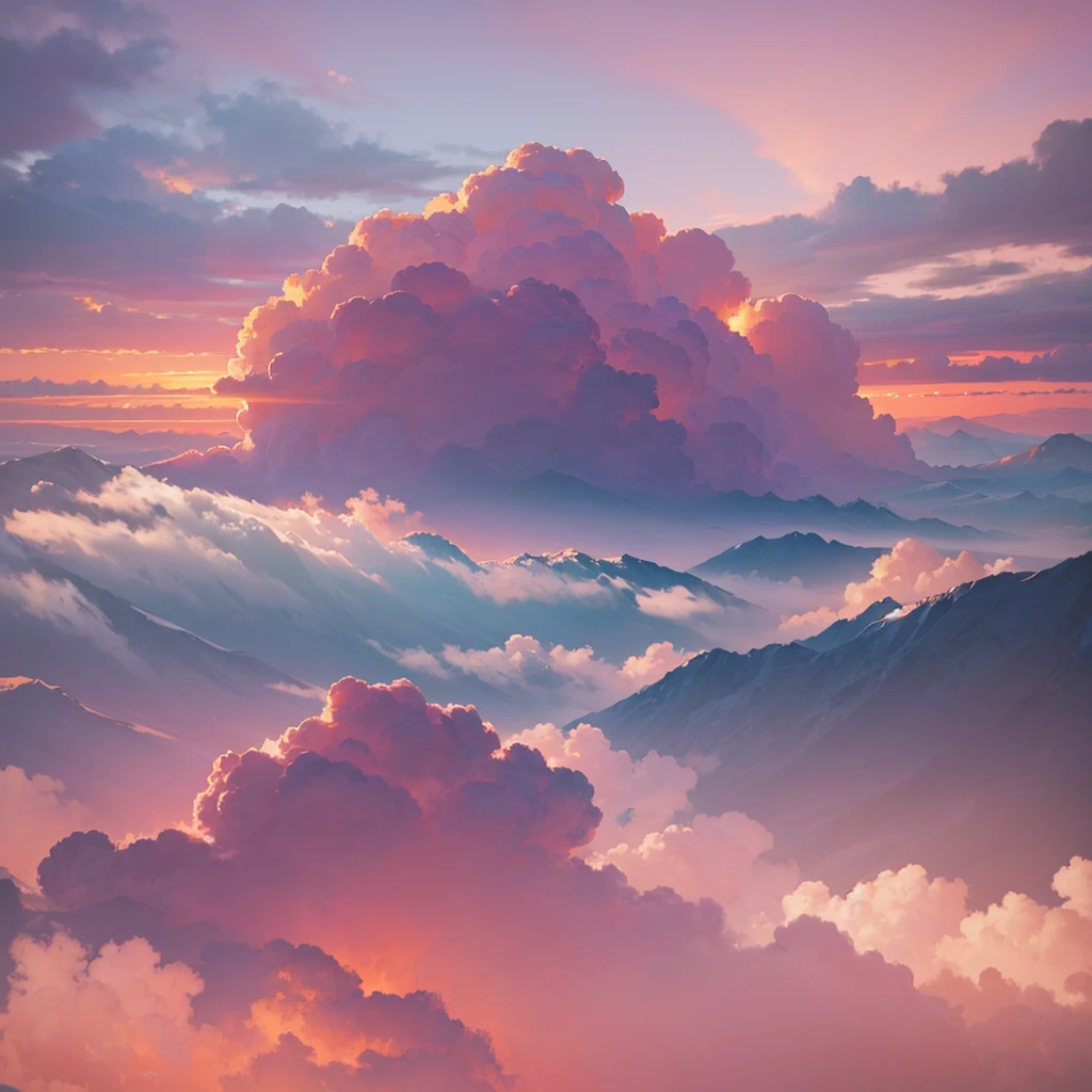 a beautiful pink sky, a serene landscape, detailed clouds, pastel colors, soft lighting, golden hour, dramatic atmosphere, cinematic, highly detailed, 8k, photorealistic, masterpiece, award winning, intricate details, vibrant colors, ethereal, dreamlike, elegant, sophisticated, stunning, magnificent