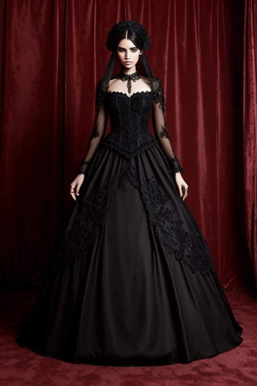 Complete fashion collection extravagant gothic beautiful
