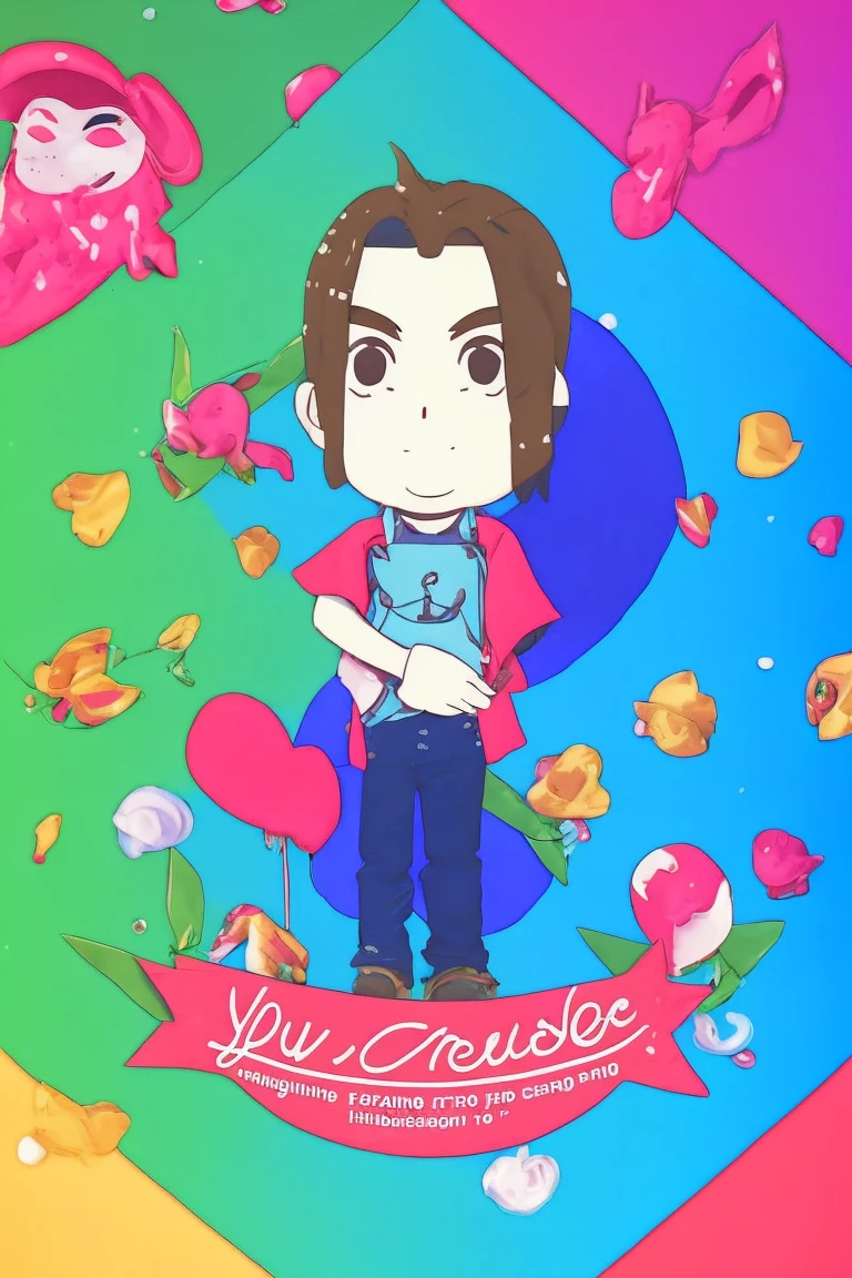 You are a professional illustrator。
Create a mascot character illustration suitable for a blog site icon。


#PrerequisitesCharacter Design：It has fluffy fur and rabbit-like ears.、Has a tail。limbs are short。
color：Anime Style、The tip of the hair is light green.：Background big enough to stand on an adult&#39;s shoulders：Located in the middle of a forest where sunlight filters through the trees.：Standing on a large stump：Standing gaze：Camera position：Slightly above and in front of the character