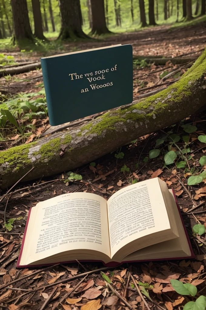 There is a book laying in The ground woods