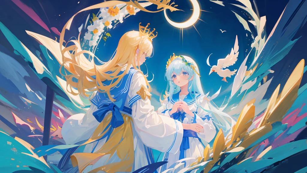 最high quality、high quality、女god、A clear and pretty face、Heaven, Sanctuary, Paradise、ギリシャのgod々、Looking down from heaven、Long dress、god々Shi、god秘的な、雲の中にギリシャのgod殿、I can see the bottom