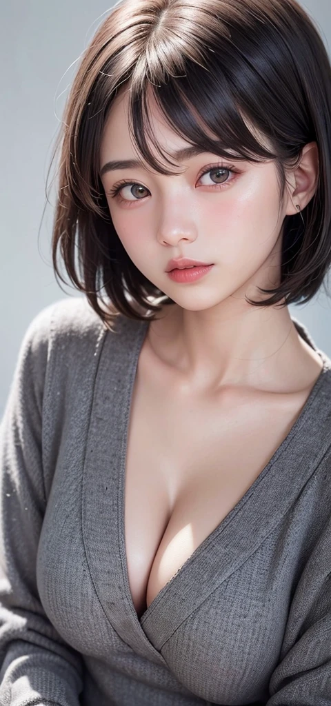 (1 nogizaka girl, face,raw photo,photo realistic:1.5),(best quality, high quality,HDR, highest quality,ultra high resolution,high resolution,high res,ultra high difinition,huge file size,8K,2K wallpaper,8K wallpaper,high quality texture,amazing,an extremely delicate:1.4),one girl, Japanese famous idol,cute face,small face,absurd,ridiculous,incredibly ridiculous,blurry background,(goddess costume,short hair,cleavage,no1.2),medium skin,beautiful skin,detailed skin,black hair,silky hair,black eyes,Japanese nose,5-fingers,(Light Particles, Lens Flare, Luminous Particles: 0.7),looking at viewer,bright lighting,professional lighting,girl