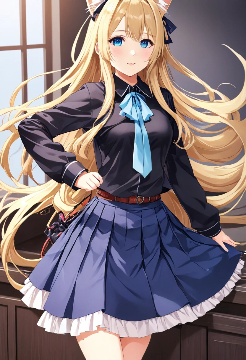 Anime - stylish photos of women in skirts and cat ears, Azure Lane Style, anime style outfit, anime style, blonde long hair anime girl, anime styleเหมือนโชคชะตา/Overnight stay, , anime style 3 มิติที่สมจริง, Avant-garde style for girls, Plow collection style, long hair anime girl, Cute anime waifu in pretty outfits