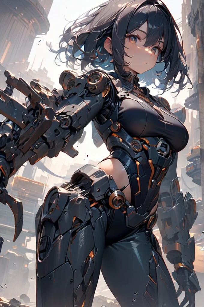 ((Best quality)), ((masterpiece)), (detailed), mechanical girl