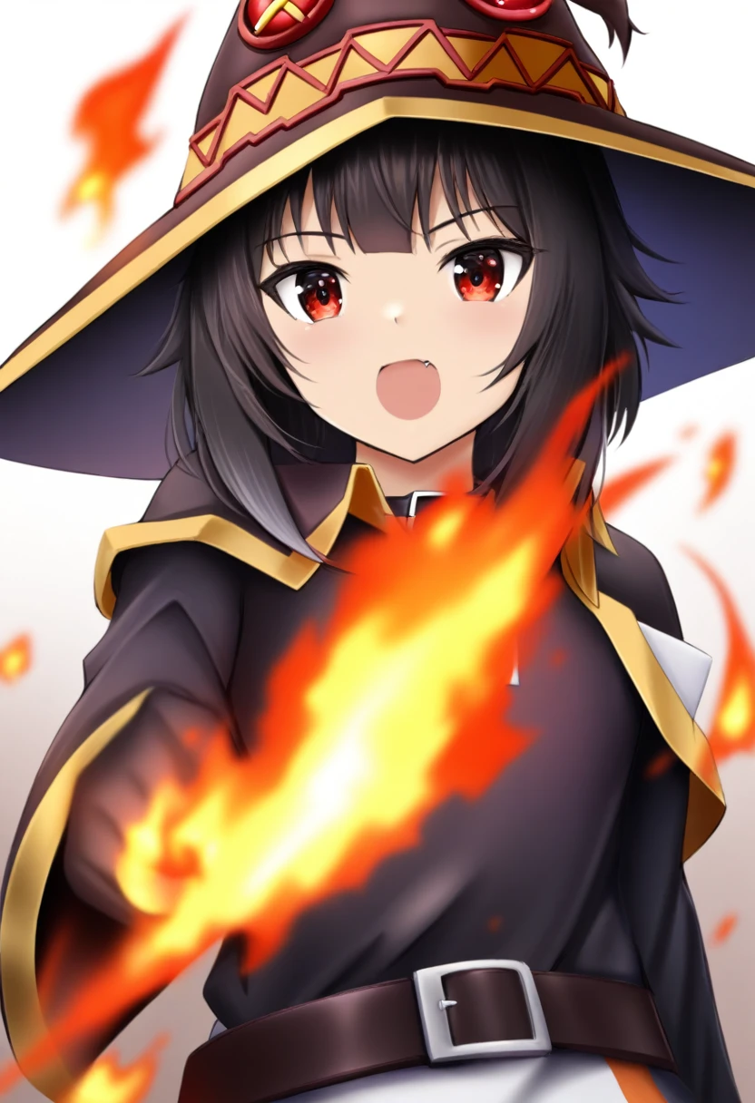 1 girl,Megumin_(kaboutosuba),just_shoulders,waist belt_collared,blackw_body hair,close up,collared,collaredbaboute,don,Ablaze,Ablaze_eyeballs,hand_about_Hat,detailded,Skinned,texture,detailded Skinned texture,Volumetric,ombre,hphi,gazing_phi_viewer,ab-shoulder_don,ab_shoulder,avo_gura,portraite,rot_don,rot_eyeballs,Simpler_fund,standing alone,offwhite_fund,witch_hphi,