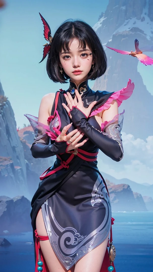 a close up of a girl , detailed hair , big booobs ,  shadowbringers cinematic, 4 k detail fantasy, a beautiful fantasy empress, game cg, xianxia fantasy, xianxia hero, 2. 5 d cgi anime fantasy artwork, cinematic goddess close shot, ruan jia and artgerm, wow 4 k detail fantasy, hyper-detailed fantasy character, high definition, hyper- detailed,perfect, fantastic, detailed facial and body skin texture, detail vagina (pussy), detail eyes, detailed everything.