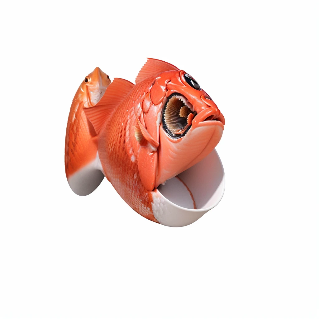 玩具fish，fish，一只张开嘴巴的fish，一只大嘴fish，一直咬钩的fish，fish，3dfish，Ultra HD超详细，3D Rendering，4K，8K，Ultra HD