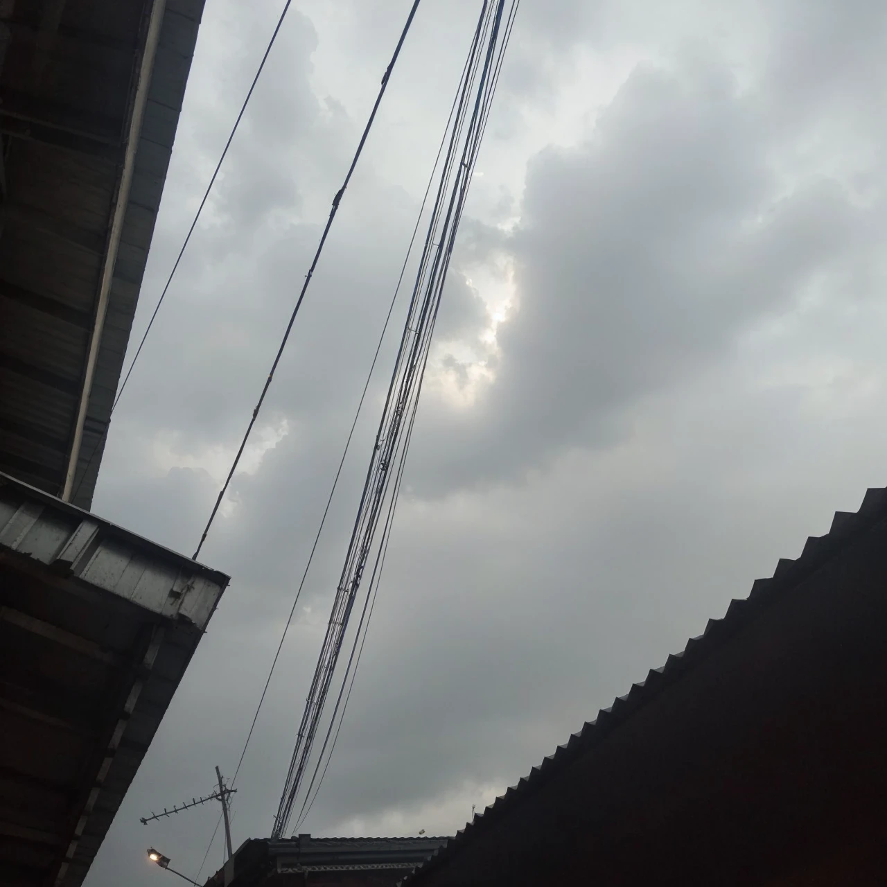 Scary monster on the sky