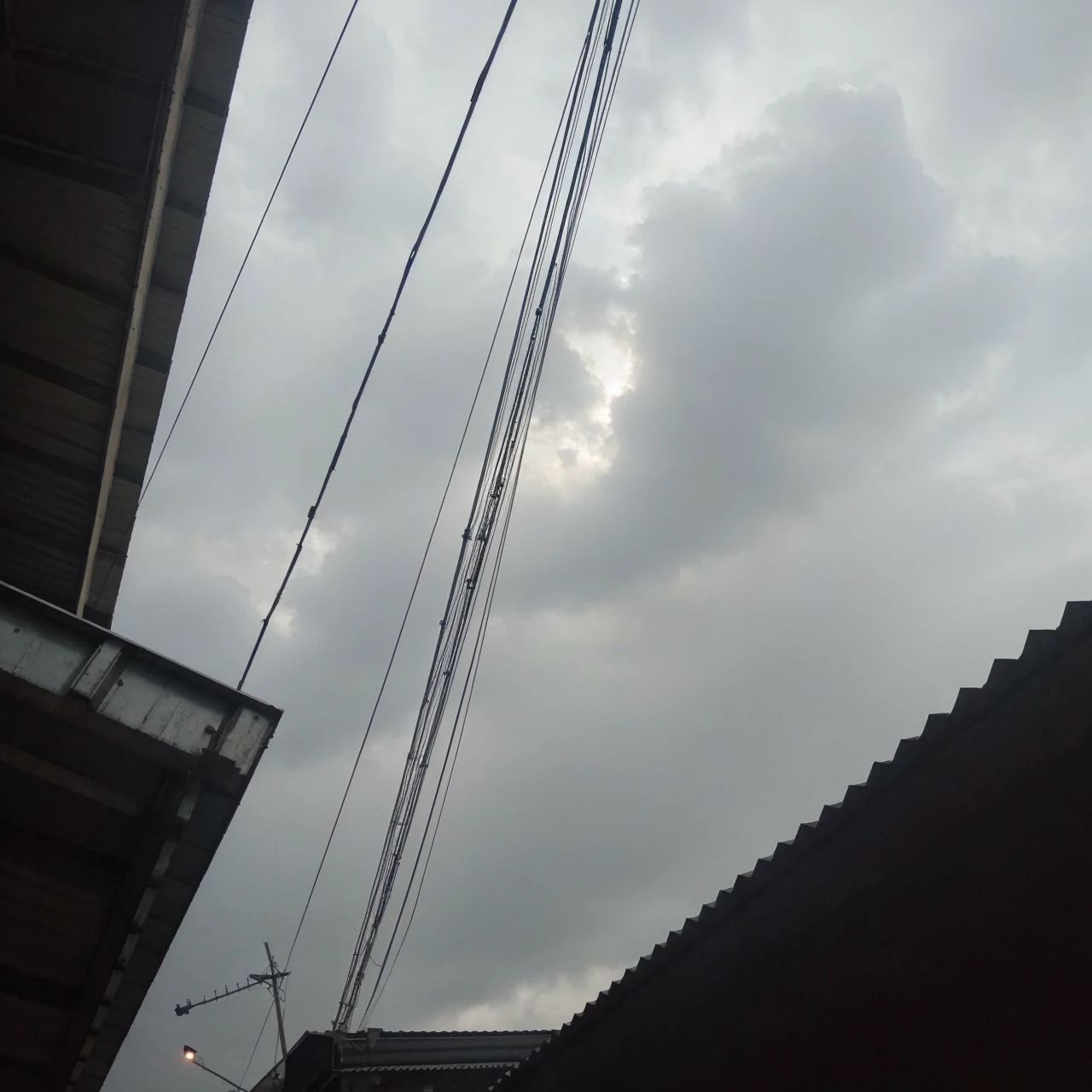 Scary monster on the sky