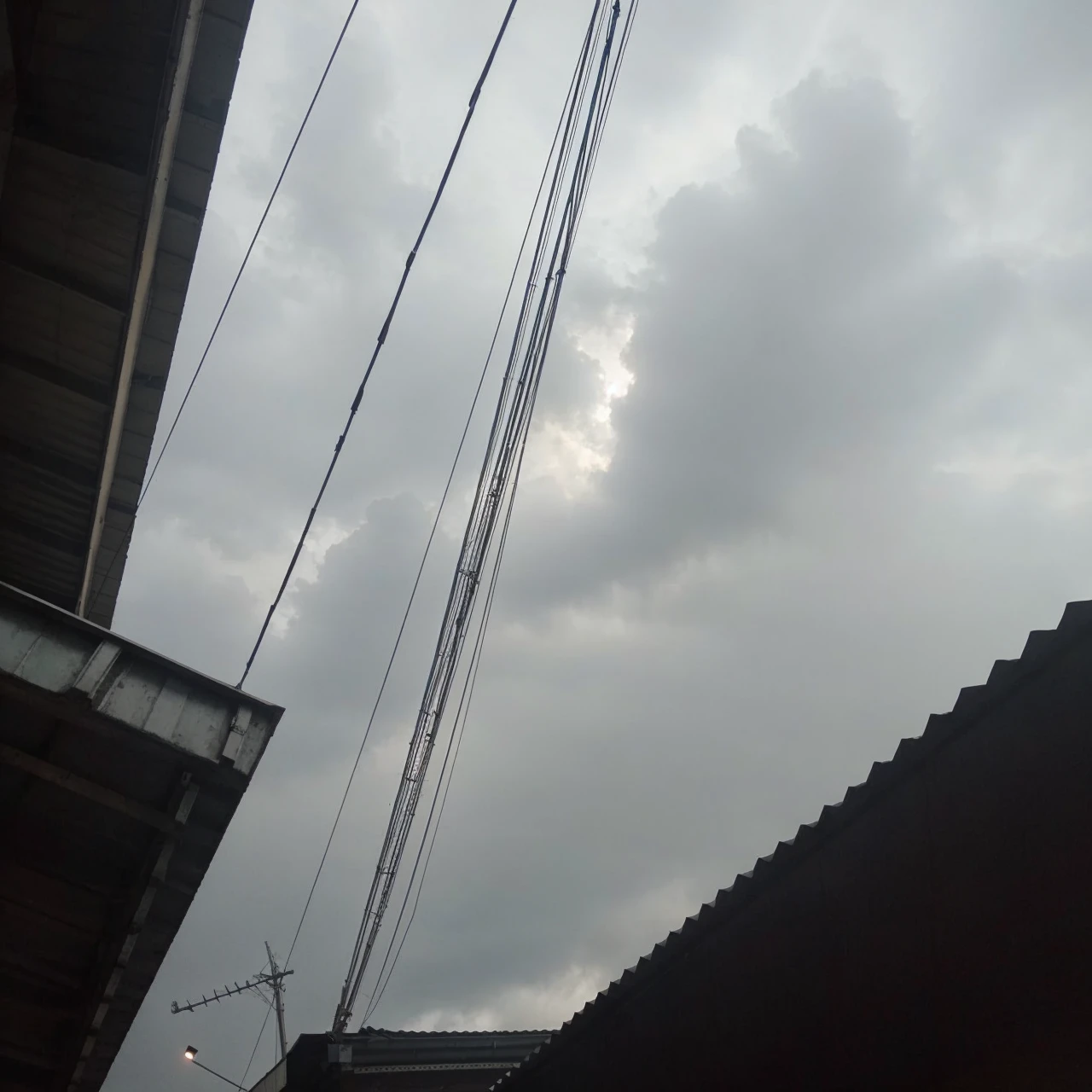 Scary monster on the sky