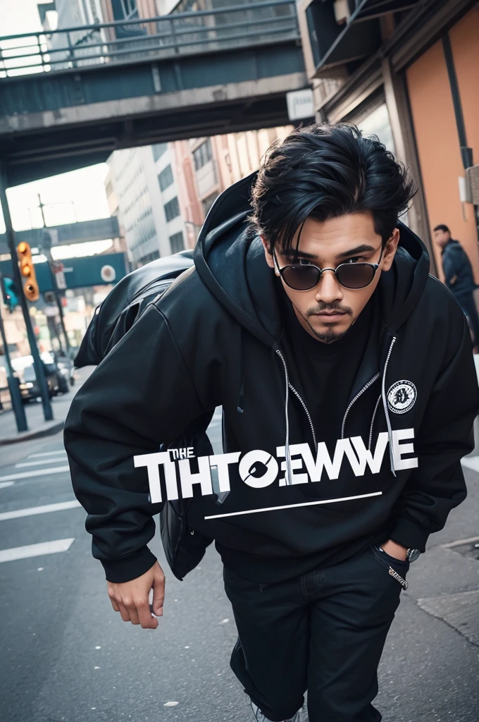 Create a streetwers style logo with the name thyago