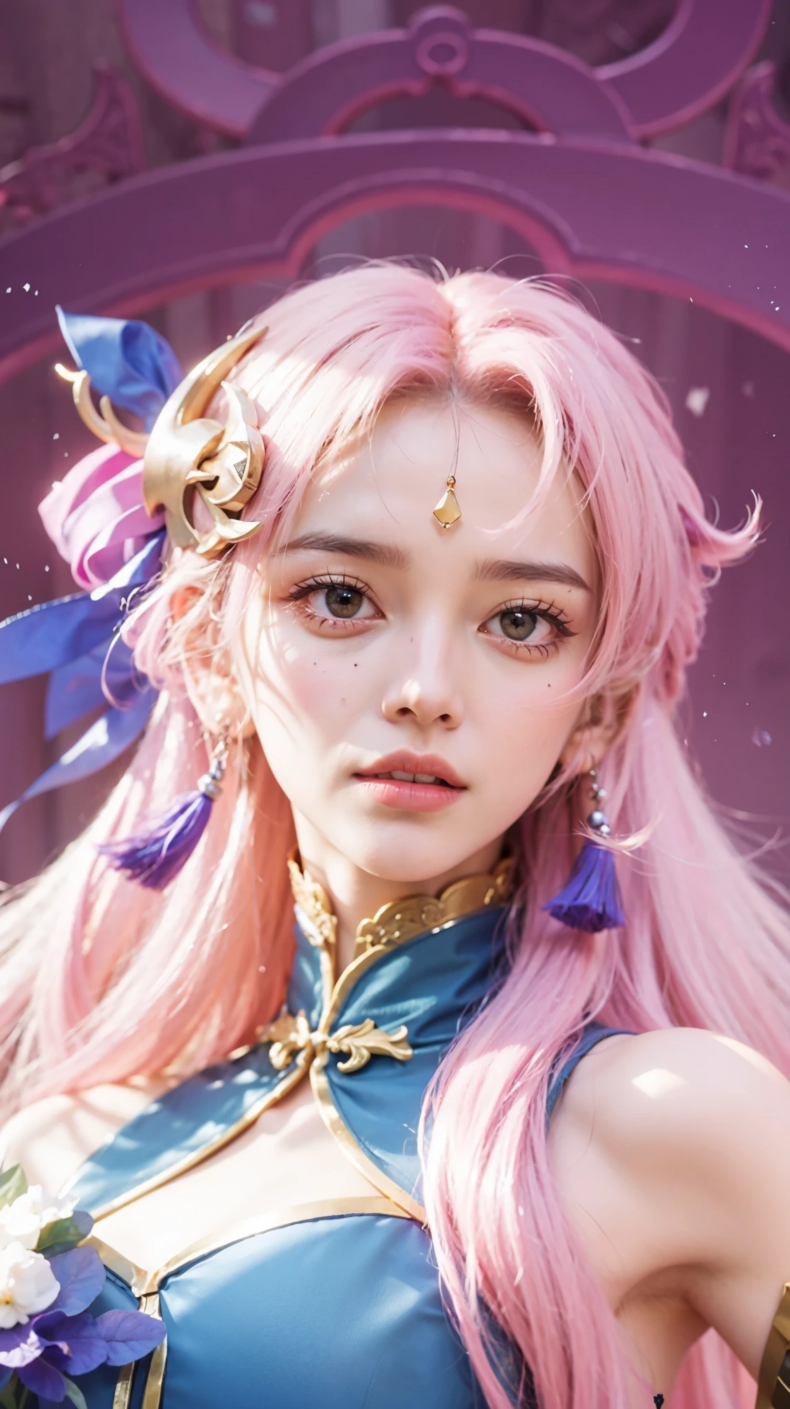 a close up of a girl , detailed hair , big booobs ,  shadowbringers cinematic, 4 k detail fantasy, a beautiful fantasy empress, game cg, xianxia fantasy, xianxia hero, 2. 5 d cgi anime fantasy artwork, cinematic goddess close shot, ruan jia and artgerm, wow 4 k detail fantasy, hyper-detailed fantasy character, high definition, hyper- detailed,perfect, fantastic, detailed facial and body skin texture, detail vagina (pussy), detail eyes, detailed everything.