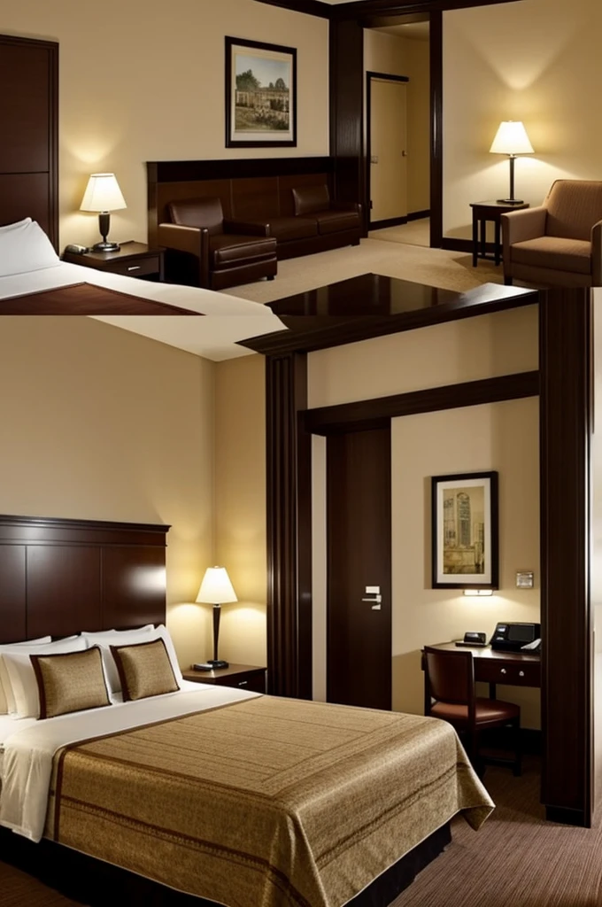 Make me a hotel room set in the 1920s