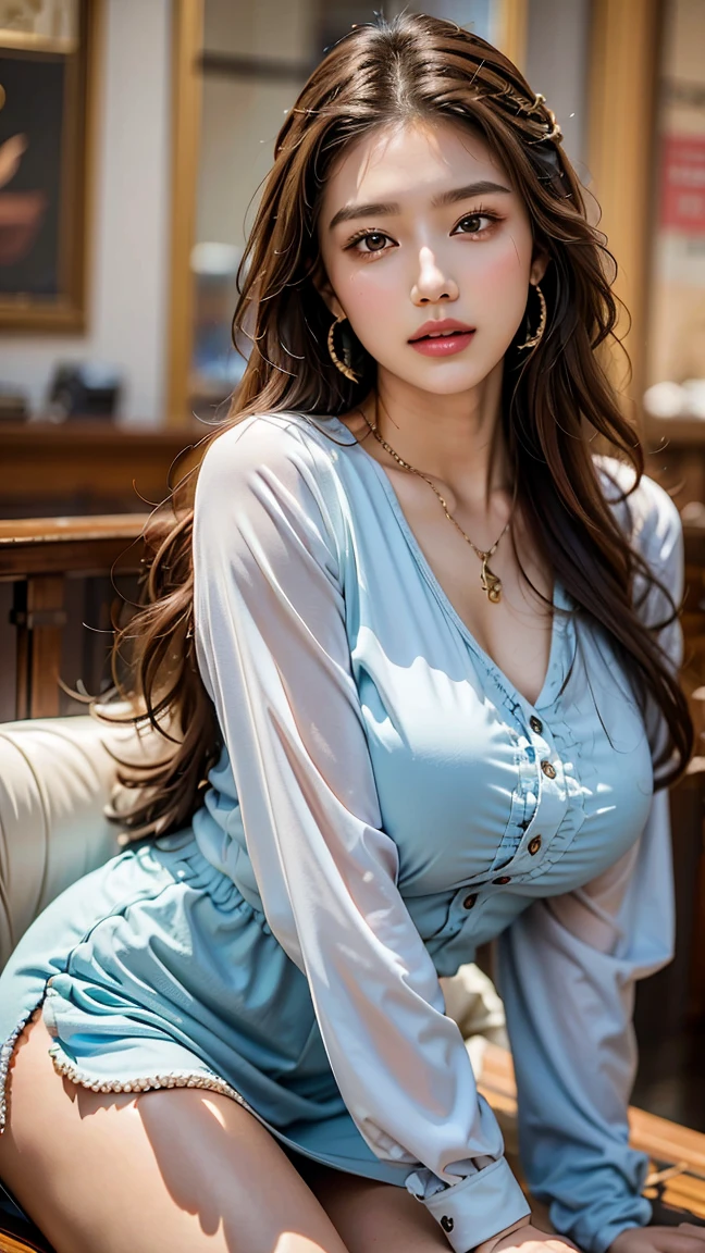 Great style、Long Hair、Curly Hair、20Generation of women、Big Breasts、Pichi Pichi Nit、Department store