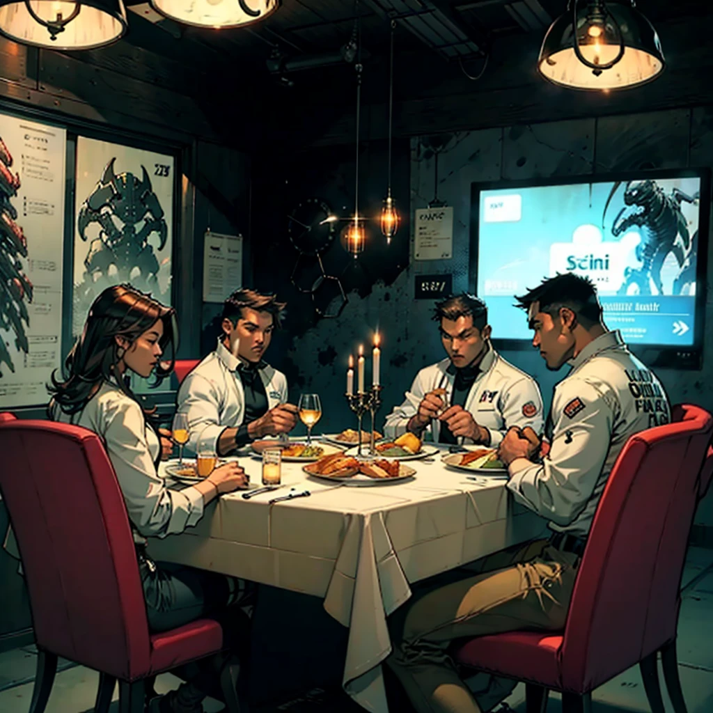Sci-fi dinner table