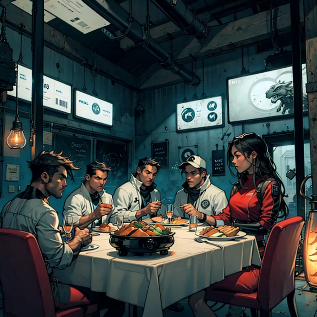 Sci-fi dinner table