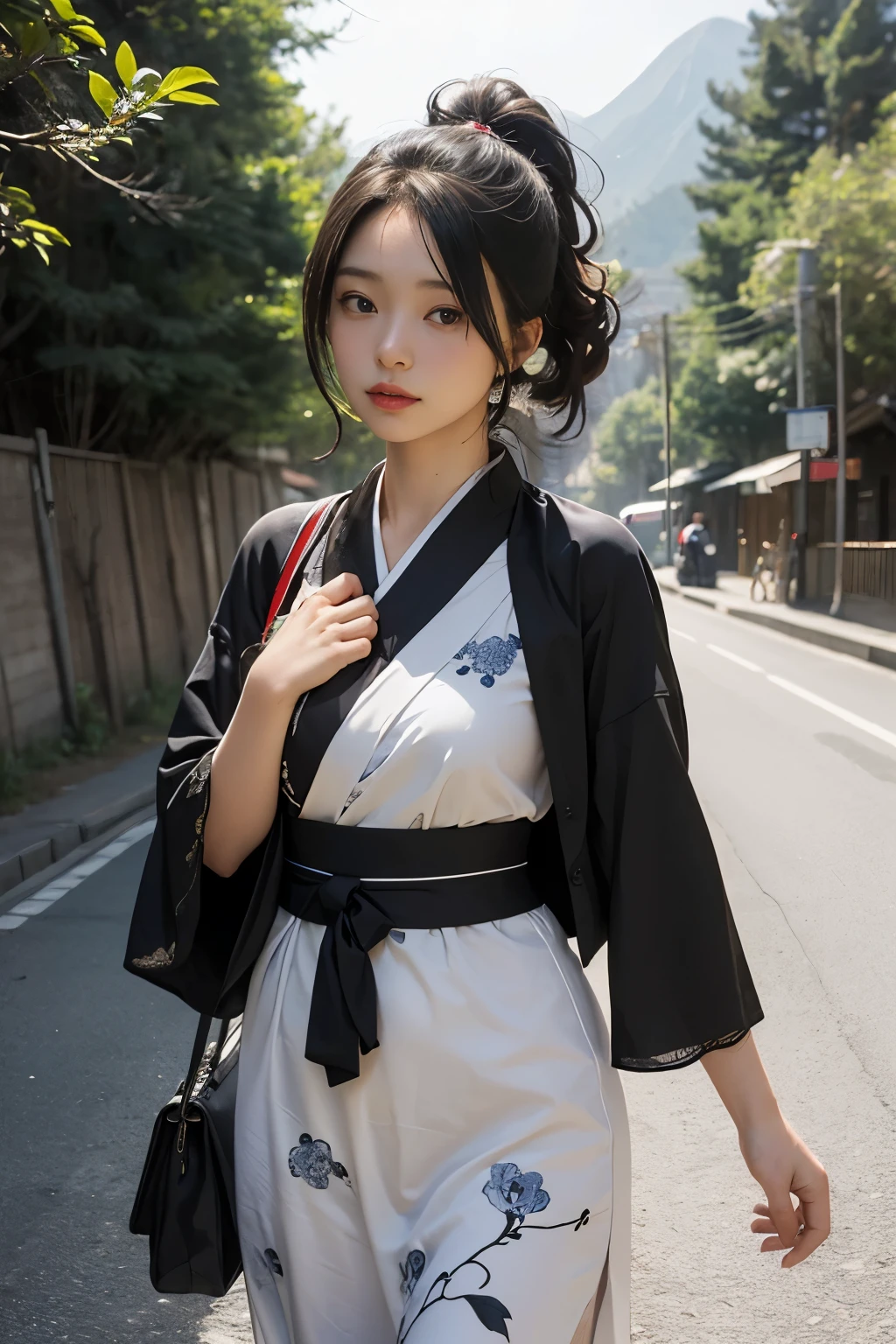 Beautiful,Junko Ishihara,Over Amagi,Prostitute,or period,Years falls,Flame of Love,Disheveled Japanese clothing,In the mountains,The twists and turns of the deep mountains,Flames of Passion,Mature women in their thirties,A devoted beauty,Disheveled Hair,Disheveled outfit,A half-crazed woman obsessed with love,Disheveled, thin kimono,thin yukata,A distraught yukata wearer,Female Artist,Narrow eyes,Single-minded gaze,or period,Unpaved mountain roads,the dark forest,Unpaved road,promenade,Mountain trail,Dirt Road,When the road wasn&#39;t paved yet,Old mountain path,ground road,carriage,rickshaw,She&#39;s wearing light clothing and her chest is exposed.,Beautiful Mature Woman,Her chest is open, exposing her beautiful nipples.,A narrow path leading uphill,A lightly dressed kimono that is slightly disheveled,No cars, only horses and rickshaws,A narrow road just wide enough for one person to pass through々A path through a dark mountain forest covered with snow,Steep dirt road,Dirt-stained area around the feet,Climbing dangerous mountain trails,Animal trail,Unpaved road,Paths for wild boars, etc.,Extremely small and flat chest,Beautiful nipples,The face of a virtuous angel with many good experiences,A beautiful face like a legendary celestial maiden,Unpaved mountain road,Indigo yukata,Wearing cute wooden women&#39;s can,No baggage,Holding a single flower,On the ground in the mountains,in the forest,A tall peak in the distance々,A thin yukata,Beautiful nipples,Beauty,The length of the yukata is long,Face close-up,promenade,Kemono Road,All gravel roads,All off-road,Dark Night Road,Moonlight only,Are thin,Leaner figure,A slender beauty with an unfortunate past,Dark night road in the forest,One straight road,Hanni in New Jeans,off road,Private roads,animal trail,Lonely mountain path in the forest,far and near method,Out of focus background,off road walking,Small breasts,Flat Bust,A soft smile,Off-road in the dark mountains with only moonlight,Midnight,Pitch black night road,
