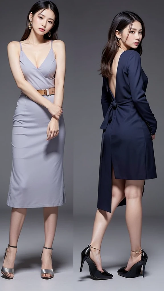 Choose the right color:Avoid overly bright or high-contrast colors,These may seem too provocative.。on the contrary,You can choose some soft but elegant colors.,Like dark blue、Gray or lavender。 Simple but not simple:Choose tailored clothing,Can be a simple dress or suit。Avoid overly complex designs,Simple style can better reflect your confidence and taste。 Proper sexiness:You can choose some styles that show your figure a little bit,Such as a fitted top or a fitted skirt,But remember not to overexpose。Keep a balance between elegance and sexiness。 Focus on materials:Choose high-quality fabrics,Like silk、Cotton or wool,These materials are not only comfortable,It can also enhance the texture of the overall outfit。 Suitable accessories:Choose some simple accessories,Like small earrings、A thin belt or a nice watch。Avoid overly exaggerated accessories,So as not to be distracted。 Comfortable shoes:选择一双既时尚又Comfortable shoes。High heels can enhance your aura,But make sure they don't make you uncomfortable。 Confident posture:the most important is,Whatever you wear,都要保持Confident posture。Confidence and calmness are your best attire。