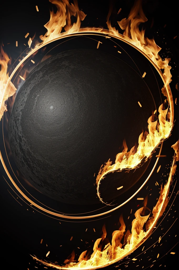 carbon background, Sparks of fire,a logo that says metallic steel