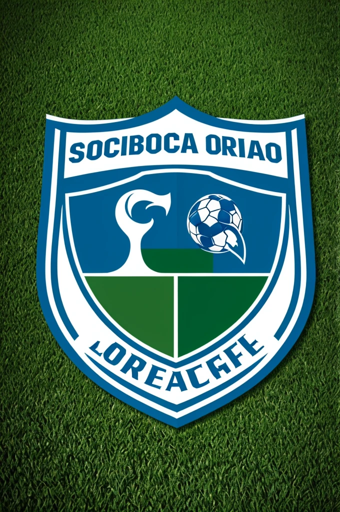 Create the logo of the  soccer league of the Alberto Adriani municipality that contains the colors green and blue 