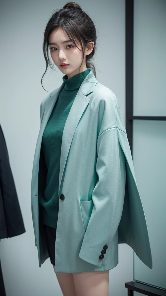 Tonal matching:Choose different shades of the same color to match,Such as dark blue with light blue,Dark green with light green。This combination has both layering and,Can easily create a high-end dressing effect。