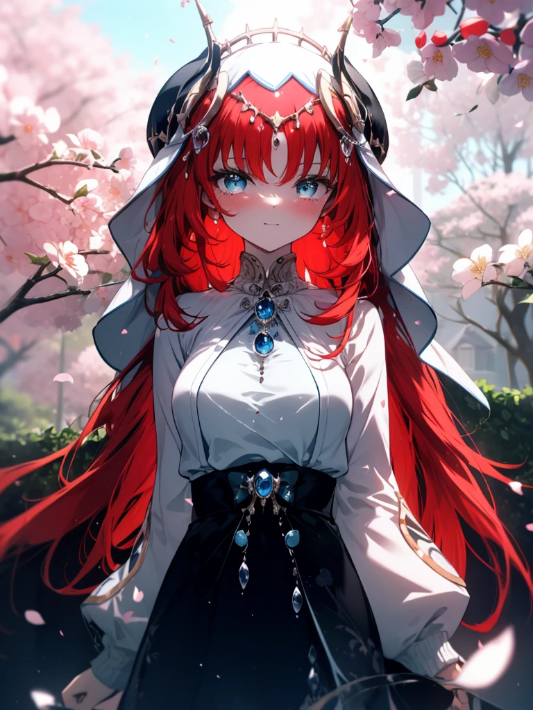 shana,Shakugan no shana,He drowned,wide,by white, Blue eyes Small breasts,SMILE,blush,White sweater,Bermuda,black pantyhose,Minibot,Cherry blossom tree-lined path,Cherry blossoms are blooming,Cherry blossoms are scattered,tomorrow,tomorrow陽,The sun is rising,Looking down from above,
REST looking at the viewer, (cowboy shot:1. 5)
REST outdoors, garden,
BREAK (Masterpiece:1.2), of the highest quality, high resolution, unity wallpaper 8k, (cipher:0.8), (detailed and beautiful eyes:1.6), Very detailed face, perfect lighting, Extremely detailed CG, (perfect hands, perfect anatomy),