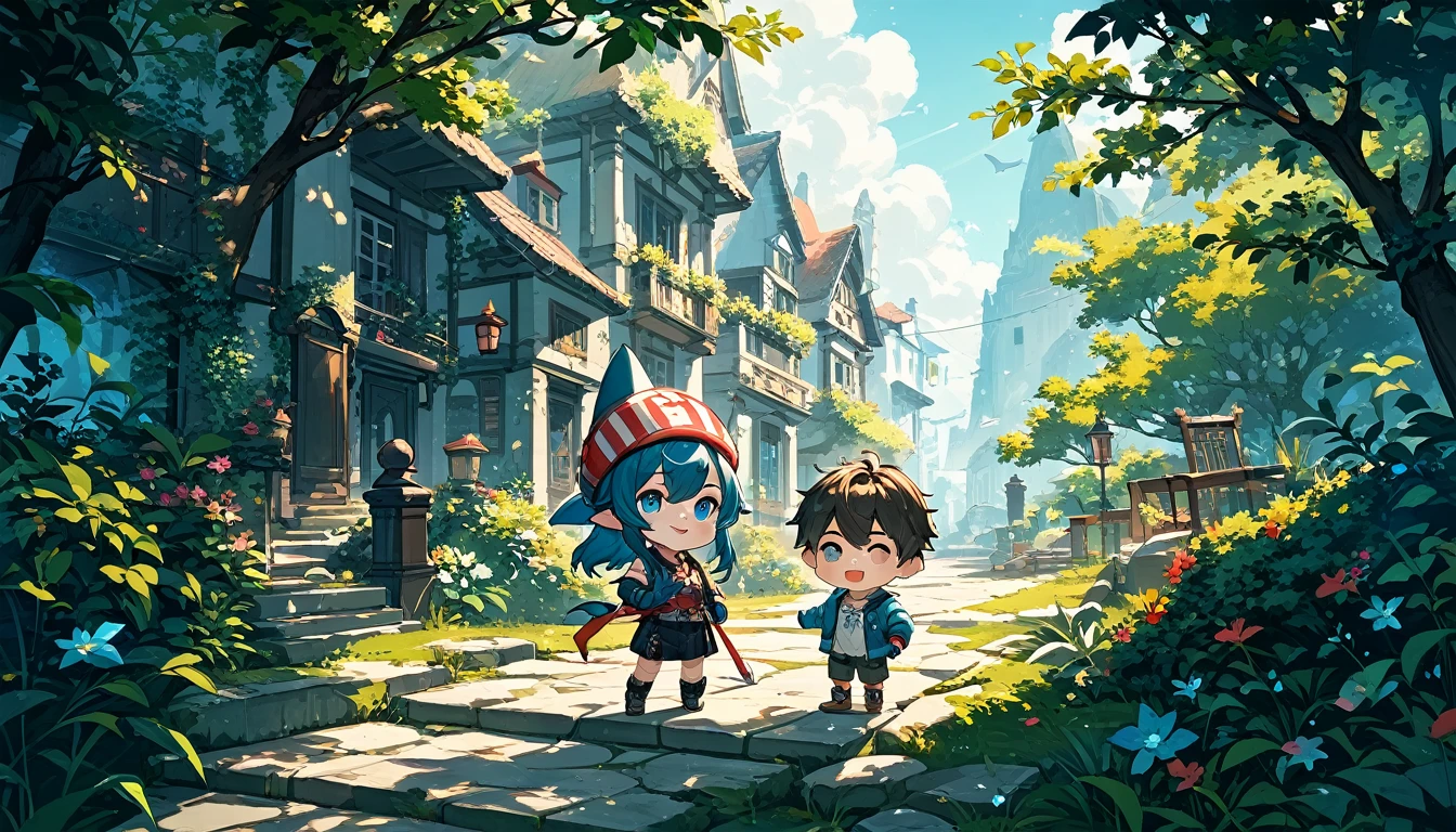 chibi, boy meets Shark Girl
