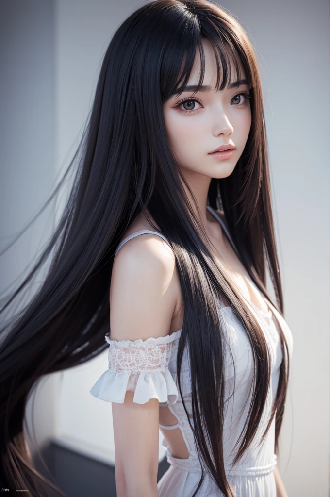 featuring, long hair,beautiful and 3D