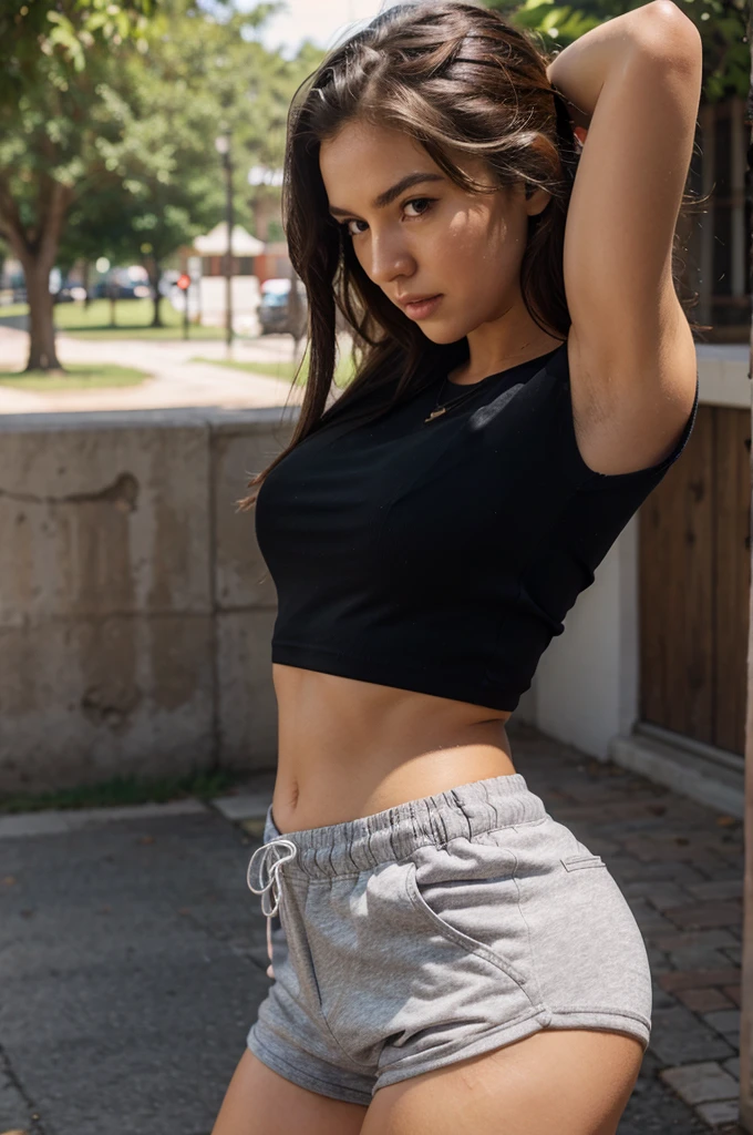 Tight shorts girl
