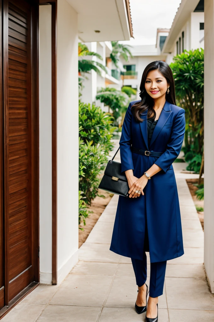 Formal attire on filipino mom