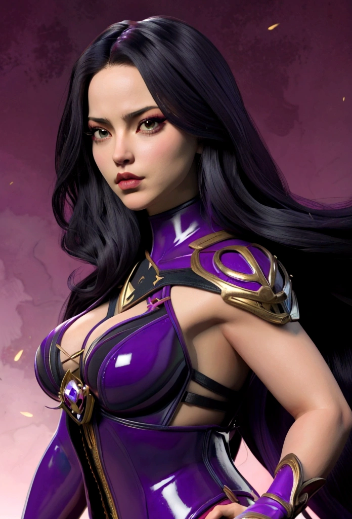 Arafed woman dressed in latex holding a sword and a sword., psychopath, PSYLOCKE de los x men, PSYLOCKE de los x men, young ninja gaiden portrait, retrato seductor de PSYLOCKE, samira from league of legends, PSYLOCKE de los xmem, PSYLOCKE, cosplay, heroine, PSYLOCKE, black and gold latex bondage suit