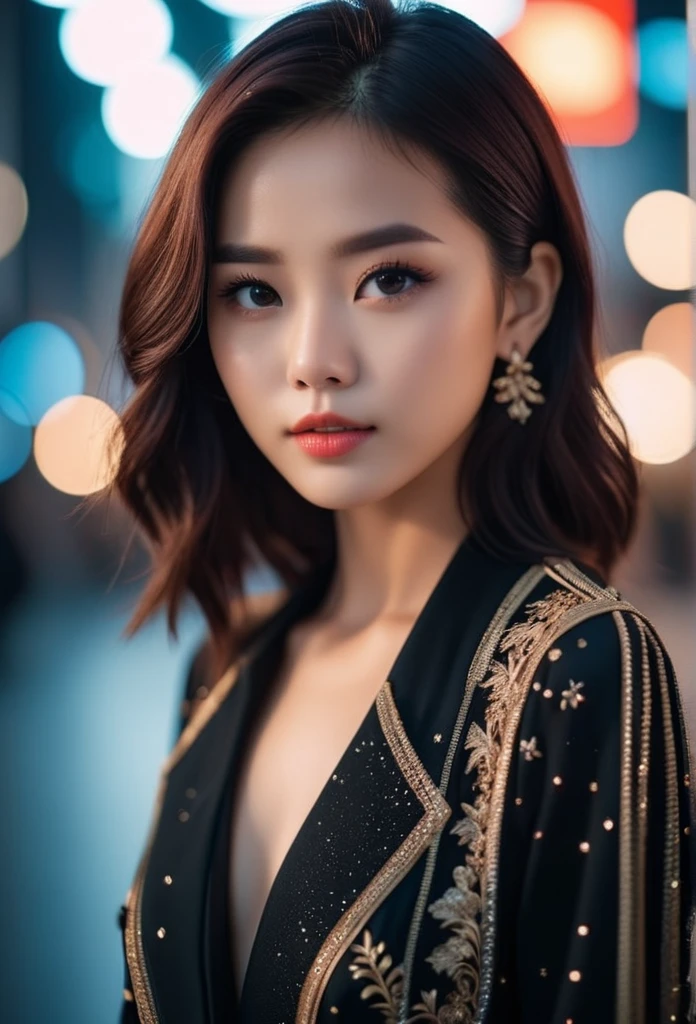 cinematic photo, girl, 35mm photograph, film, bokeh, 4k, 8K, (masterpiece, best quality, Professional, perfect composition, very aesthetic, absurdres, ultra-detailed, intricate details:1.3), by Ross_Tran