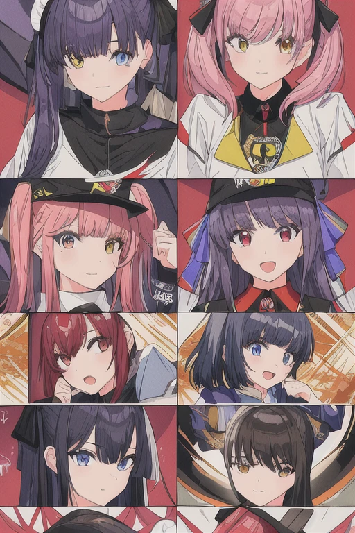 Highest quality, masterpiece, Ultra-high resolution, (6 Girls:1.2),3 vs 3、、Each one has a different uniform、Mixed martial arts、Fighting fiercely、cute、cool、Mature、Flesh-and-blood warfare