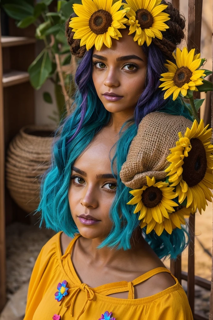 Crea un personaje no éstos emojis 🧟♂️💀🧚🏽♂️👙🐵🌻🤾🏽♂️🎇🧿⚜️