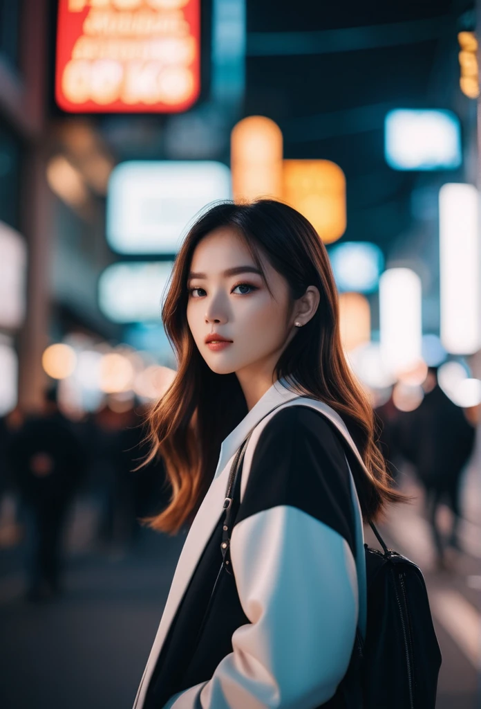 cinematic photo, girl, 35mm photograph, film, bokeh, 4k, 8K, (masterpiece, best quality, Professional, perfect composition, very aesthetic, absurdres, ultra-detailed, intricate details:1.3), by Ross_Tran