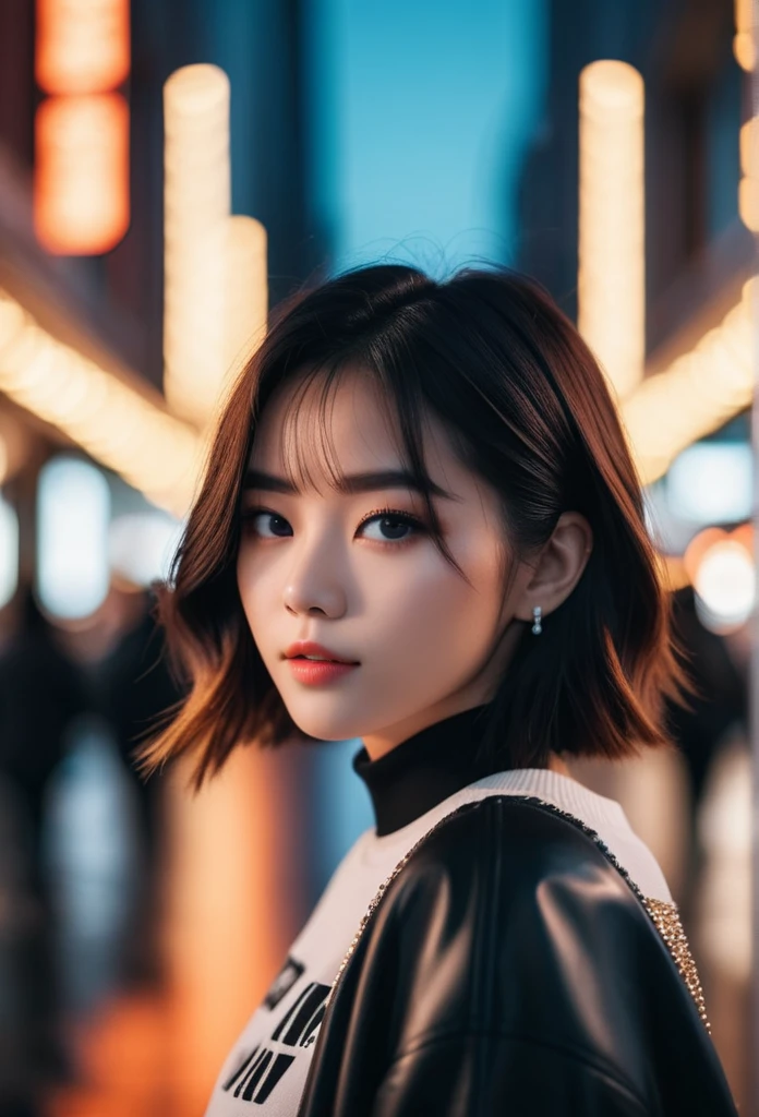 cinematic photo, girl, 35mm photograph, film, bokeh, 4k, 8K, (masterpiece, best quality, Professional, perfect composition, very aesthetic, absurdres, ultra-detailed, intricate details:1.3), by Ross_Tran