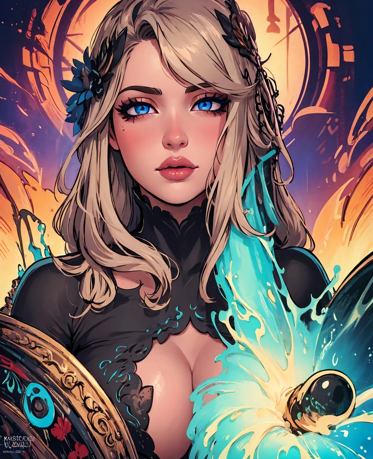 beautiful detailed eyes, beautiful detailed lips, extremely detailed eyes and face, long eyelashes, 1girl, sensual, erotic, seductive, mature woman, dog, animal, pet, hybrid, surreal, digital art, fantasy, vivid colors, cinematic lighting, photorealistic, hyper detailed, masterpiece