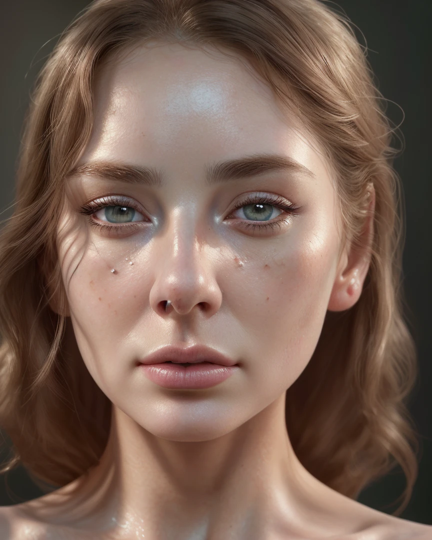 a beautiful detailed face of a woman, detailed eyes, detailed lips, detailed nose, detailed eyebrows, porcelain skin, flawless skin, detailed facial features, serene expression, natural lighting, soft shadows, warm color tones, cinematic lighting, highly detailed, masterpiece, digital painting, photorealistic, 8k, hyper detail