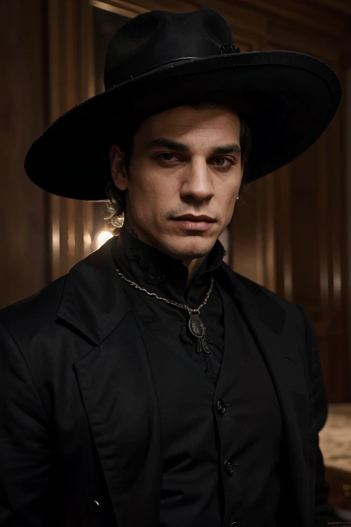 mejor calidad, Obra maestra, 1 hombre, crazy luxury, vampiro majestuoso, vintage, gothic, hiper detailled the most handsome man in the world