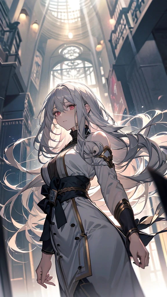 anime girl with long Gray Hair and pink eyes staring at something, Gray Haired deity, Gray Haired, Gray Hair floating in air, girl with Gray Hair, Gray Hairの, ray of light through Gray Hair, Gray Haired lady, flowing Gray Hair, one girl has Gray Hair, Gray Hairs, Nightcore, perfect Gray Haired girl, Gray Hair!!!!, Gray Hair!!!!!