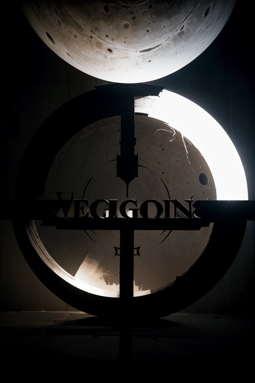 The logo features a dark, swirling orb at its center, with silhouettes of assassins emerging from it. Above the orb, the name "The Legion" is written in bold, gothic letters, partially obscured by the shadows. The entire logo has an ominous, mysterious aura.